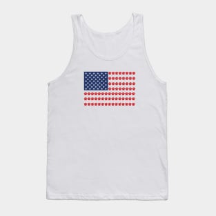 Paw Print American Flag Tank Top